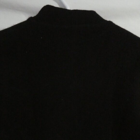 CLOCKHOUSE | small | Black Mock Neck Long Sleeve Wool Sweater - Picture 11 of 16